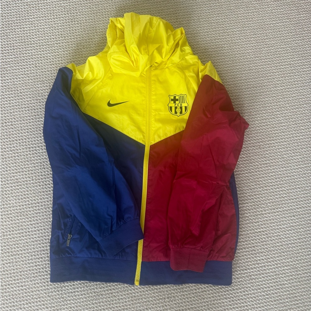Nike Kids Tri-Color Raincoat - Yellow, Blue, Red